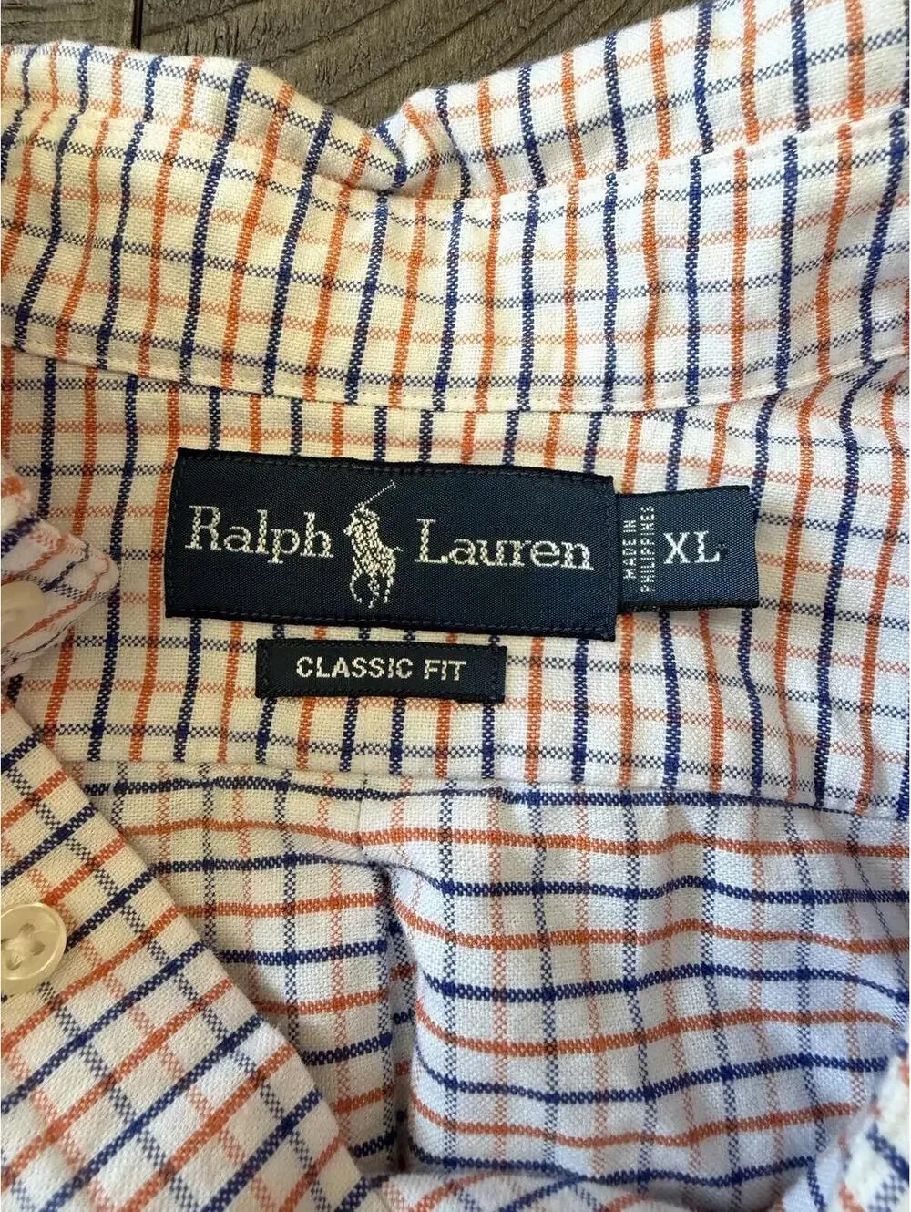 Ralph Lauren Classic Fit 100% cotton short sleeve polo button up shirt